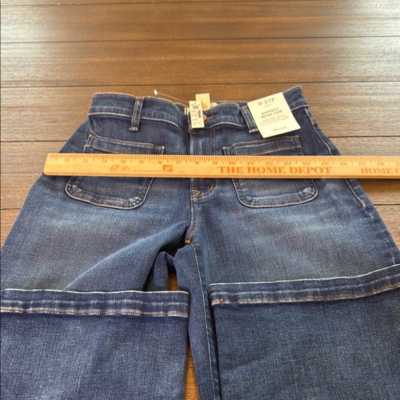 Madewell The Petite Emmett Wide-Leg Full Length Jean Size 27P - Picture 8 of 12